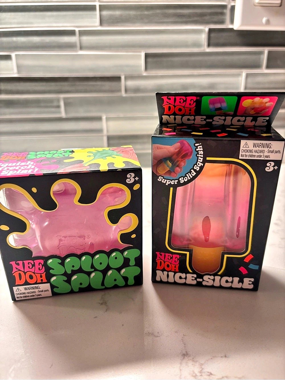 Nee Doh Sploosh Spilt and Nee Doh Nice-Slice & Nice-Slice Toys NWT